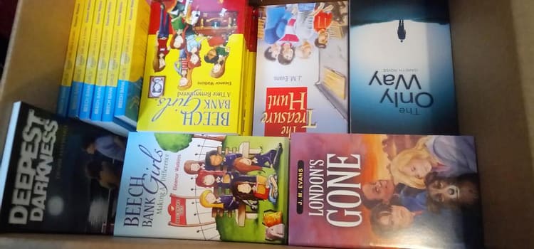 Box of Christian children's books going to Burundi
