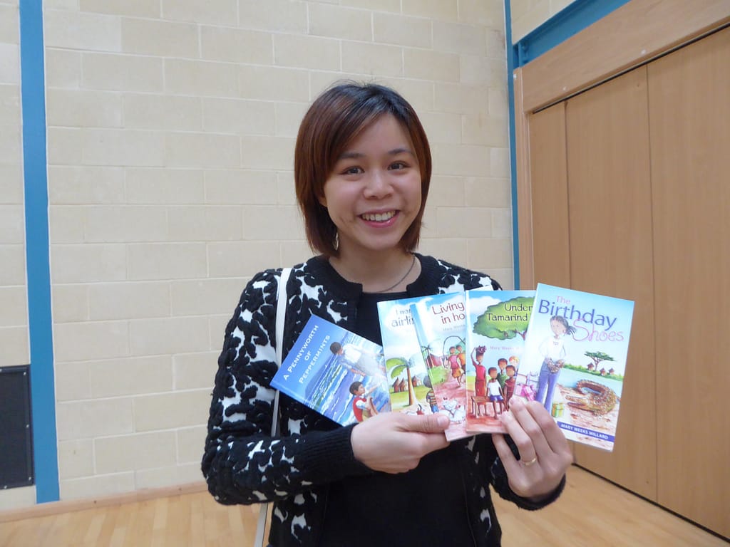  Lady with books for young people