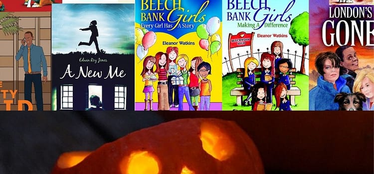 Christian books and a pumpkin